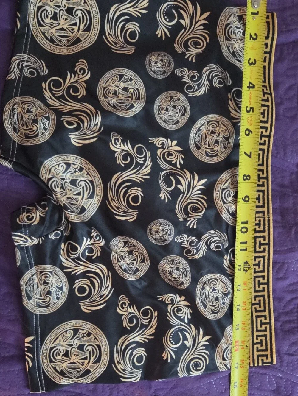 3/$15   5 PAIR Men’s Black and Gold Patterned Underwear Boxer/Briefs Sz Lg/XL